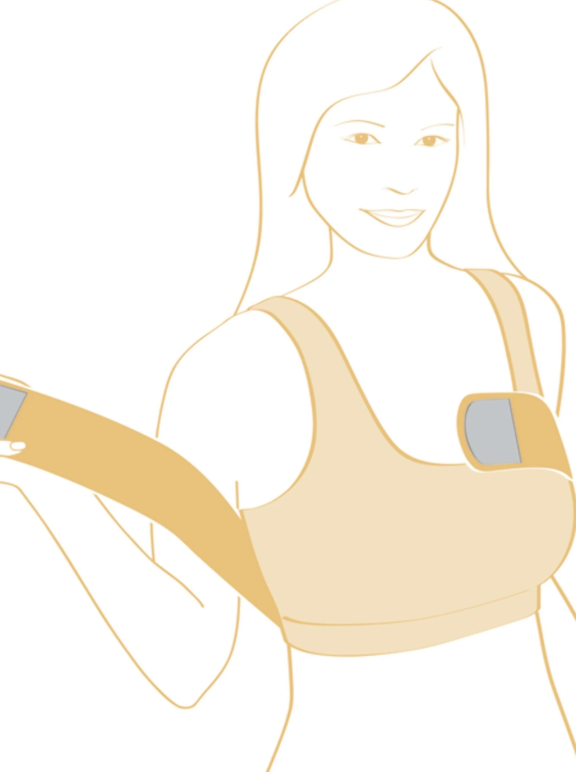 Amoena Compression Belt - Black - Image 3