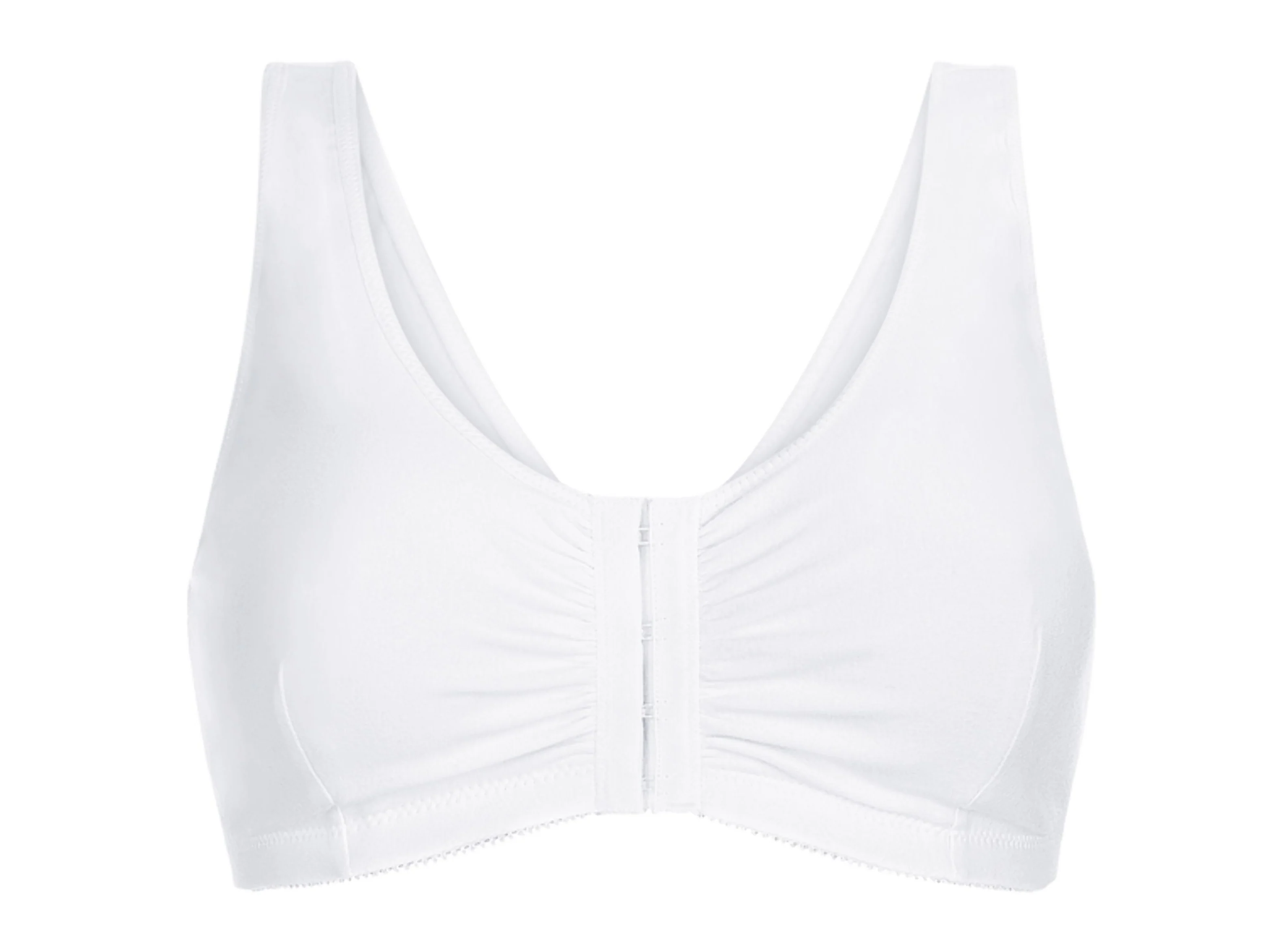 Amoena Frances Wire Free Mastectomy Bra - White - Image 3