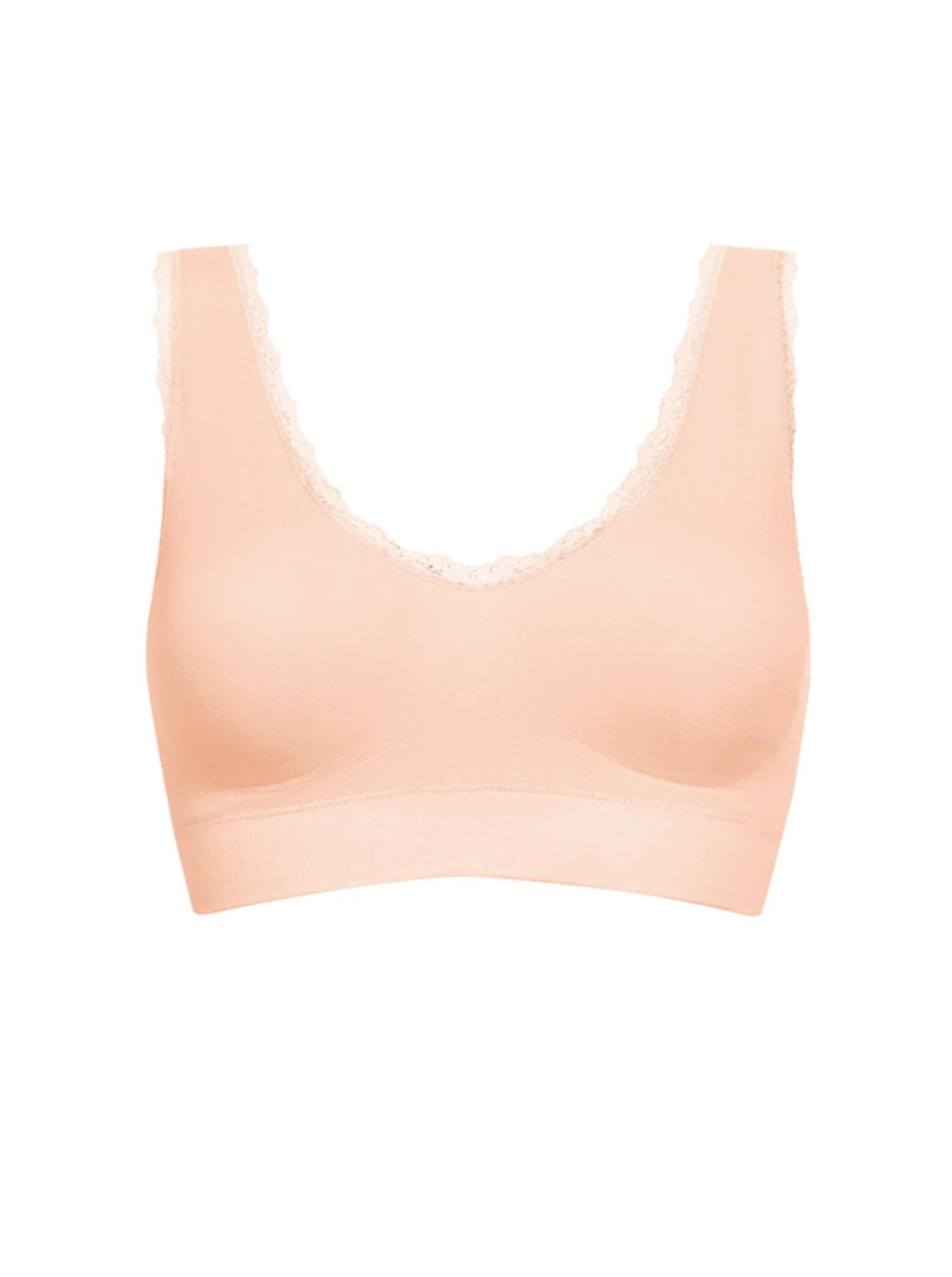 Amoena Kitty Wire Free Mastectomy Bra - Rose Nude - Image 3