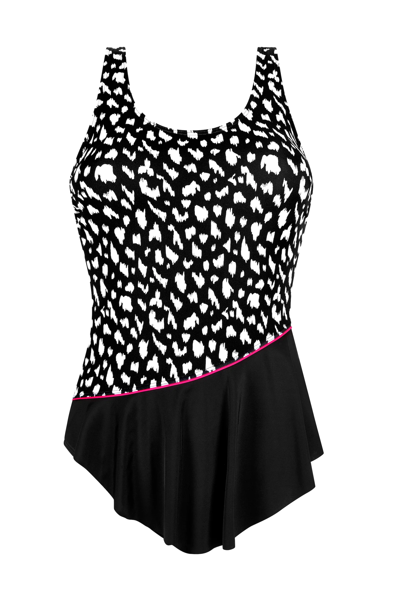 Amoena Manila Sarong Mastectomy Swimsuit - Black/White - Image 3