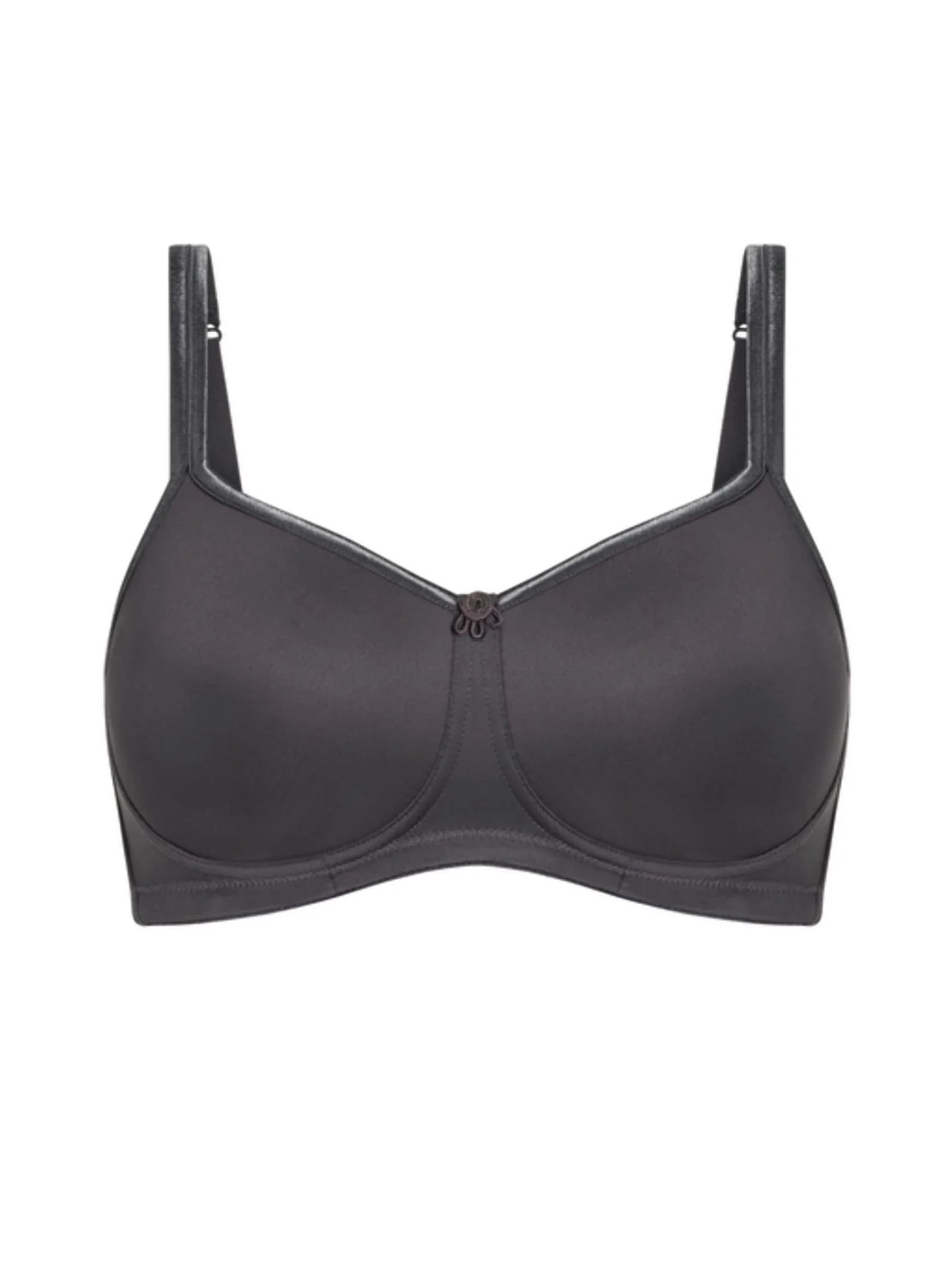 Amoena Mara Padded Mastectomy Bra - Dark Grey - Image 3