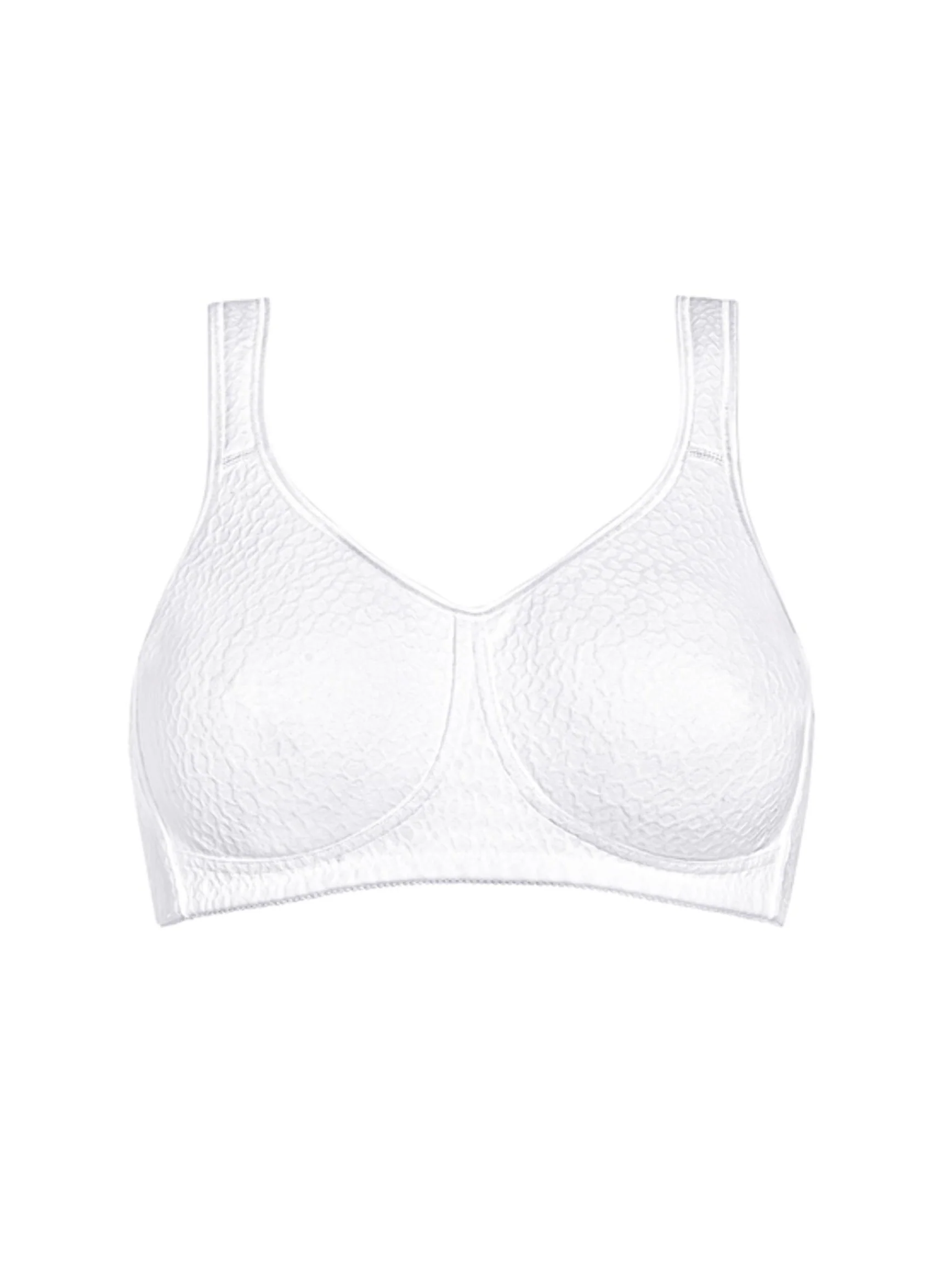 Amoena Mona Wire Free Mastectomy Bra - White - Image 4
