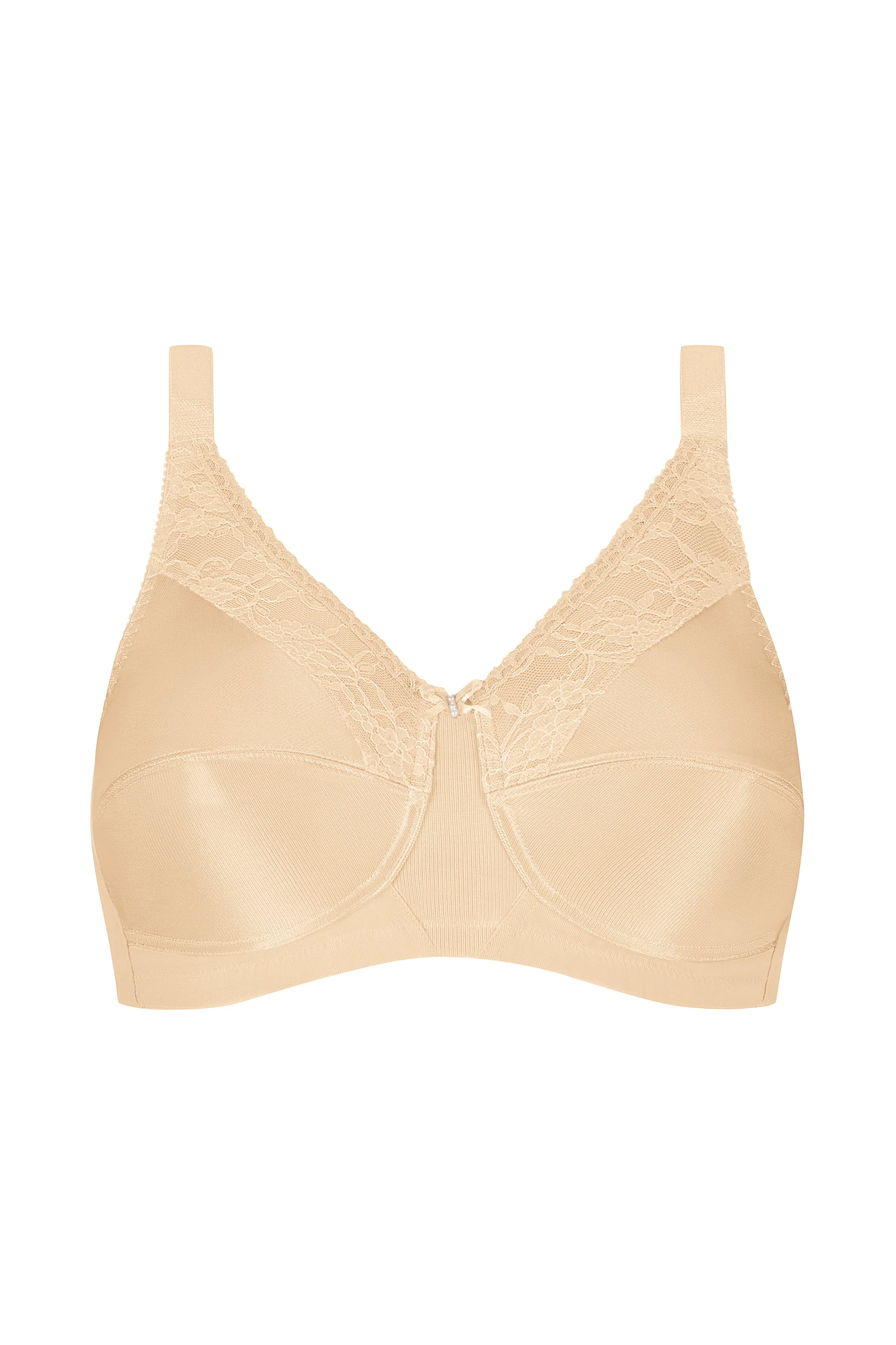 Amoena Nancy Wire Free Mastectomy Bra - Sand - Image 3