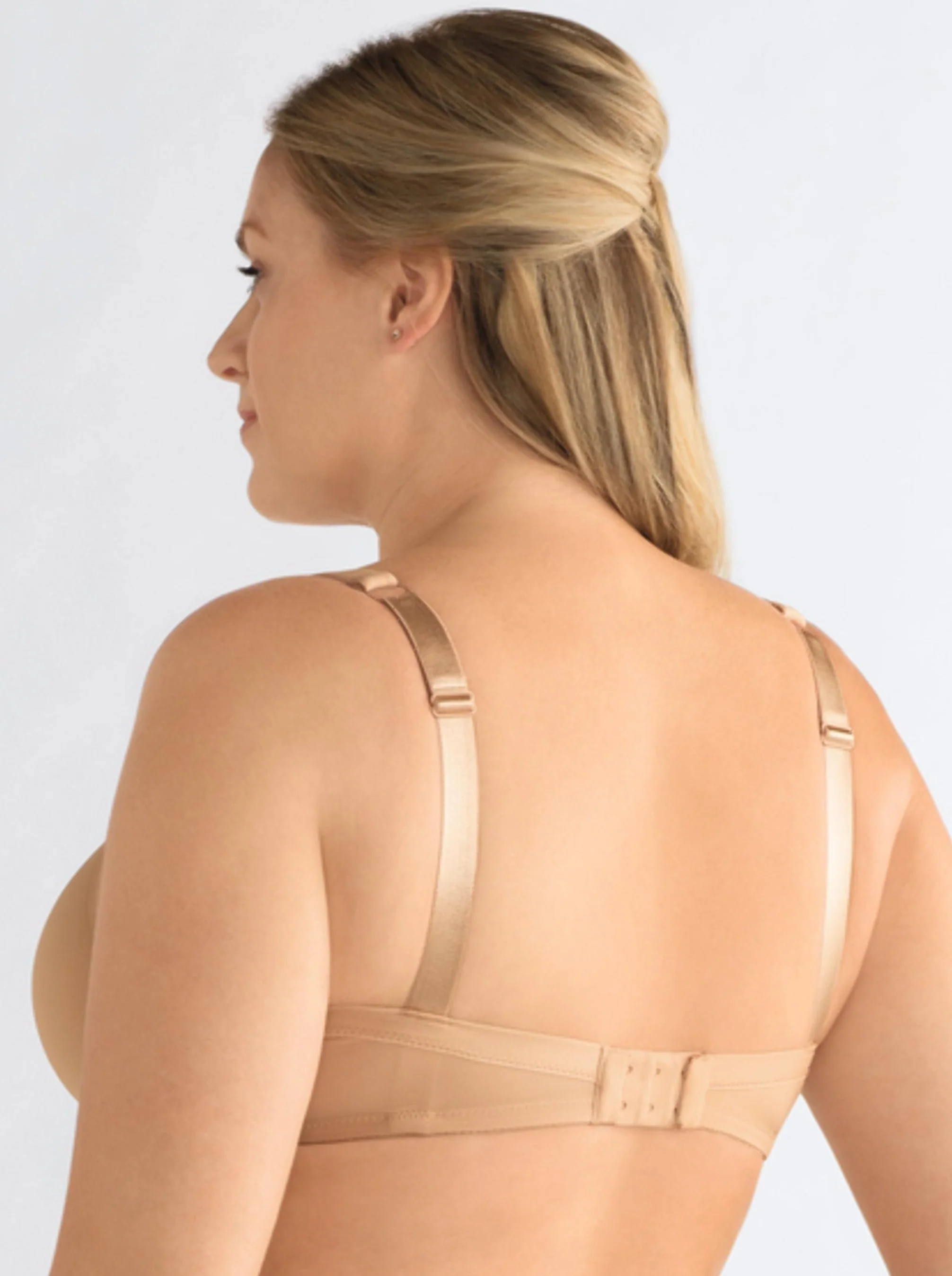 Amoena Lara Wire Free Padded Mastectomy Bra - Nude - Image 4