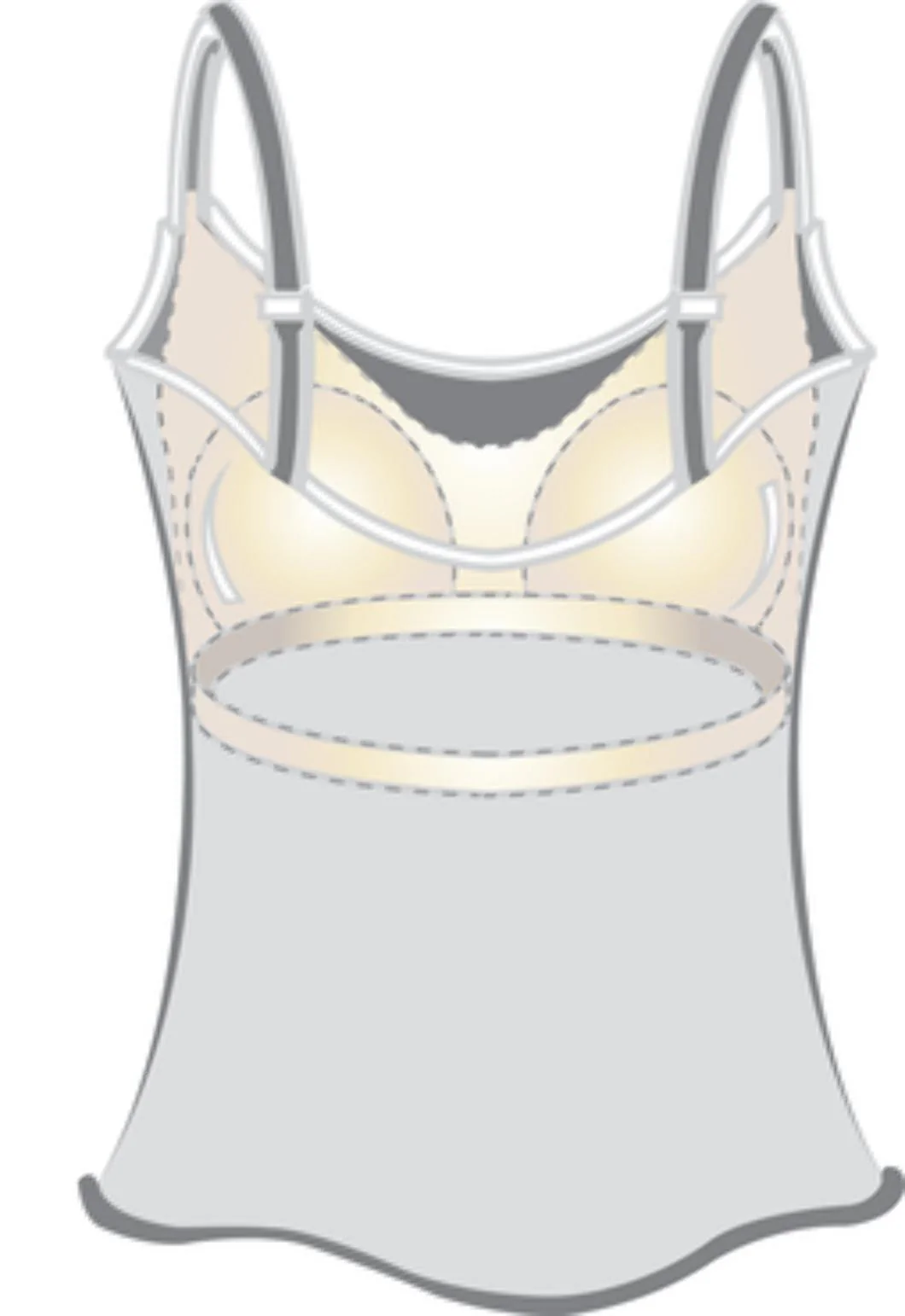 Amoena Valletta Mastectomy Top - White - Image 4