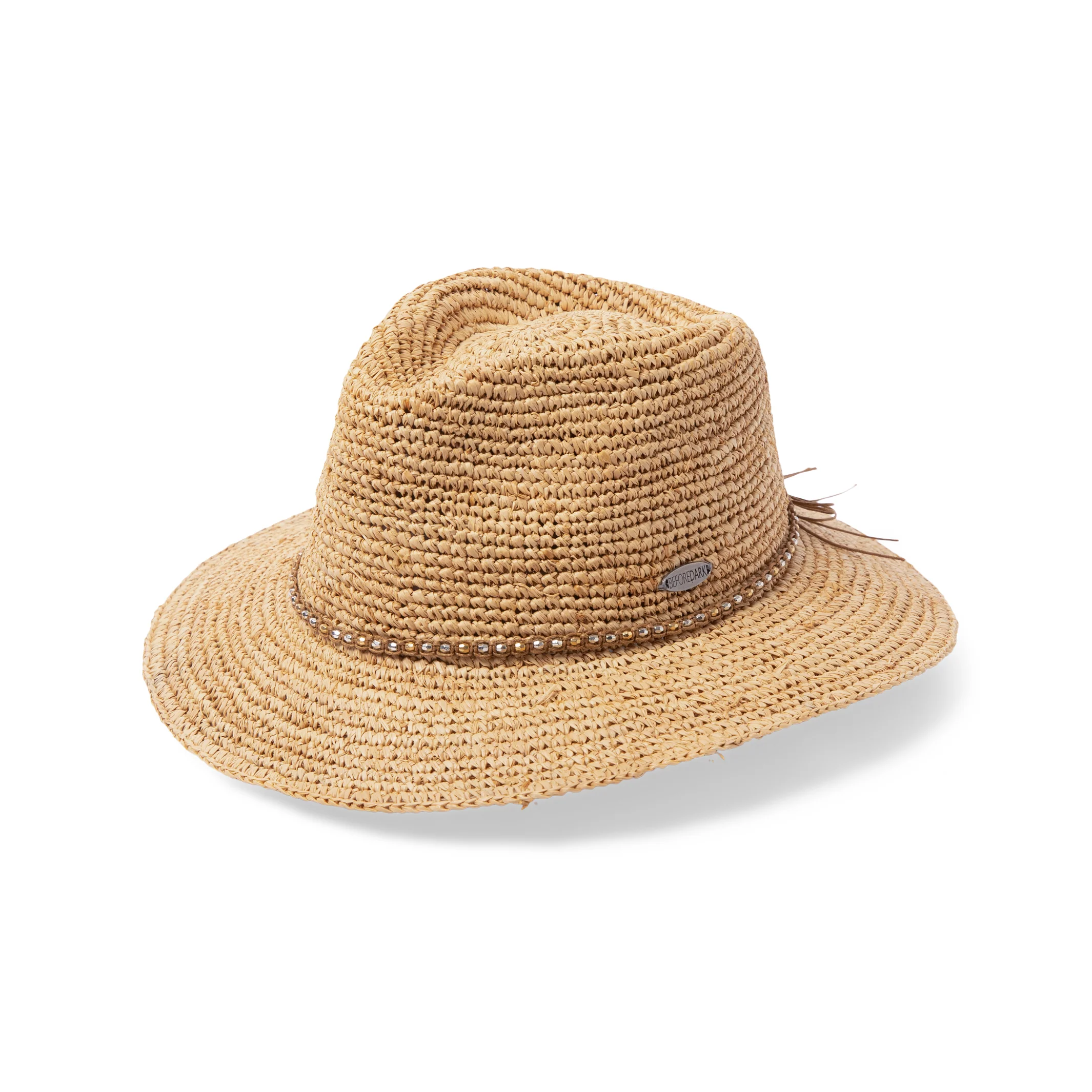 Rigon Magdalena Raffia Fedora - Natural - Image 3
